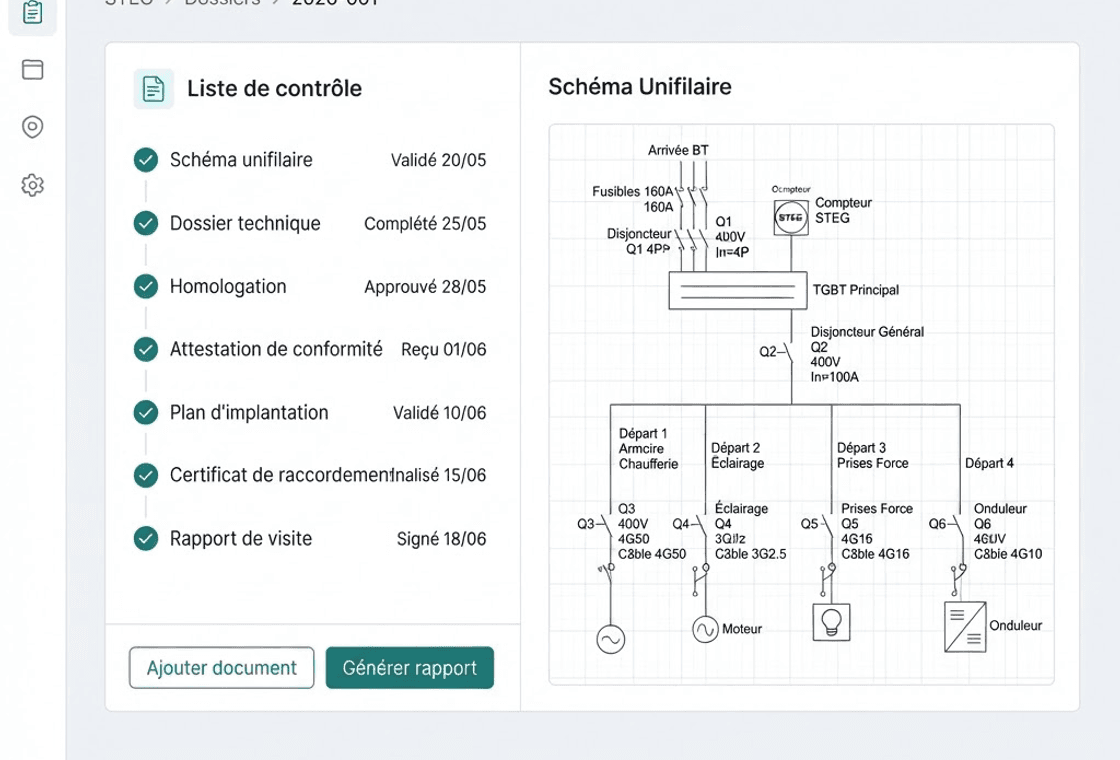 Aperçu du module Dossier technique de PVOS Pro